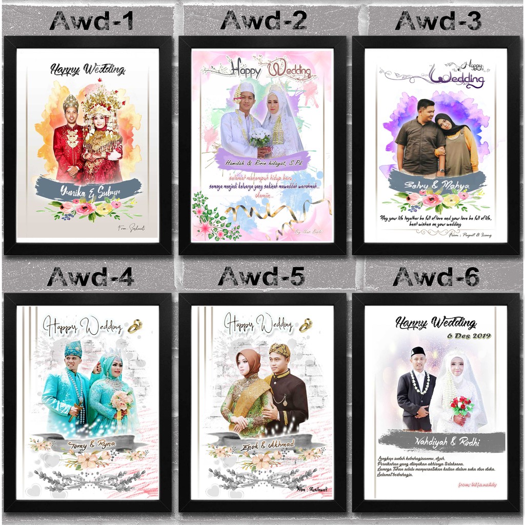 

Edit Foto untuk Kado Wedding dsb (Softcopy) - Saffana Desain