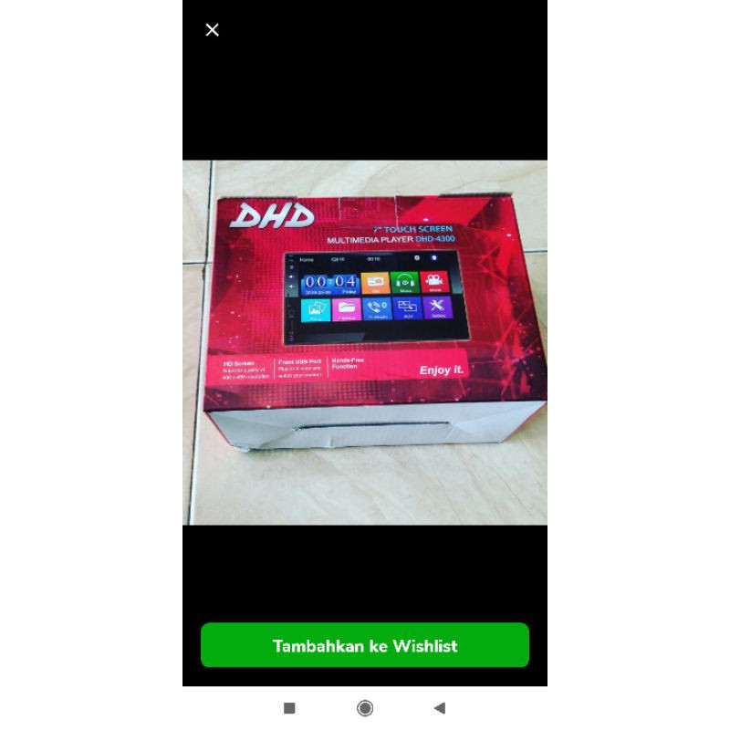 double Din head unit DHD 7inc support bluetooth, mirror link