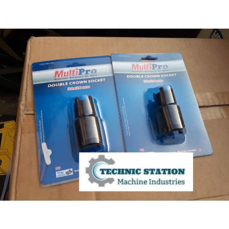 Mata Kunci Sok Mahkota 30 x 26 mm Double Crown Socket MULTIPRO