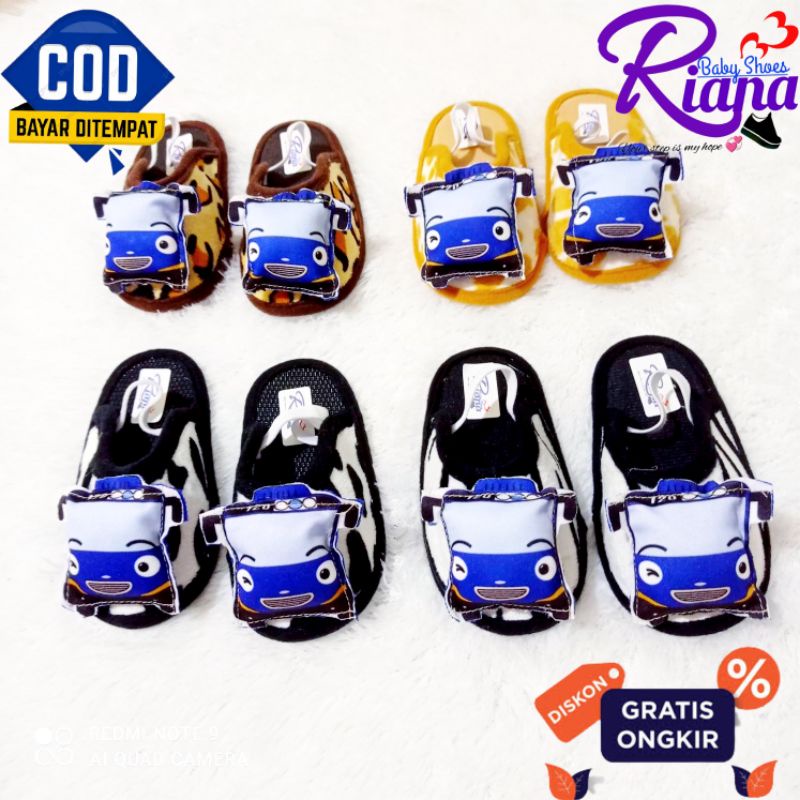 Sandal Bayi Bapau Boneka Minibus Usia 8-20 Bulan