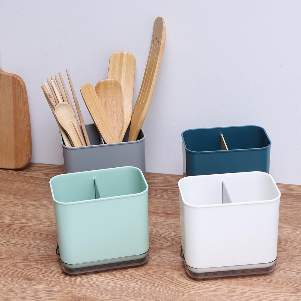 Solighter Tempat Penyimpanan Sumpit Garpu Peralatan Makan Rak Sendok Storage Organizer