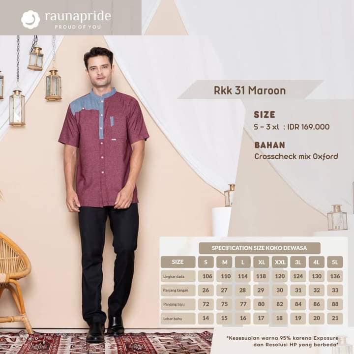 SARIMBIT KELUARGA TERBARU / GAMIS DEWASA RGD 31 MAROON / KOKO DEWASA RKK 31 MAROON / SARIMBIT KELUAR