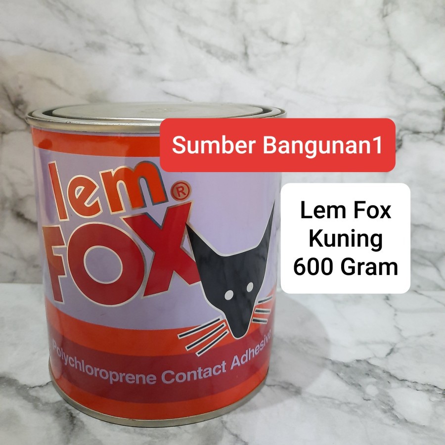 

Lem fox kuning 600 gram lem karpet vinyl busa kulit