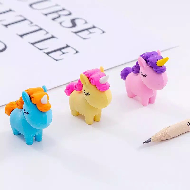 

ABM Grosir - Penghapus Lucu Bentuk Kuda Poni / Eraser / Hapusan Pinsil Anak / Penghapus Pensil