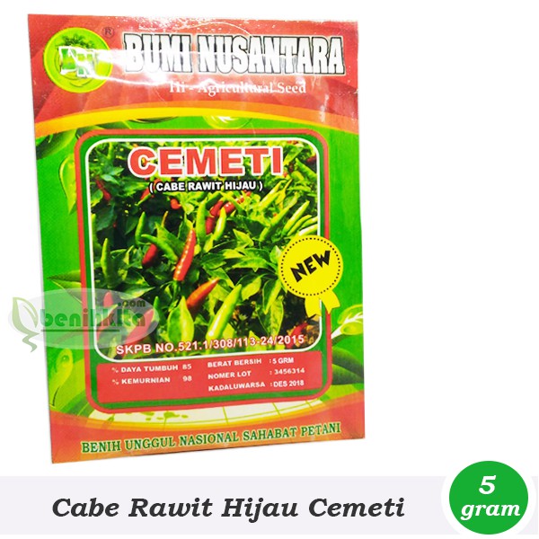 Benih-Bibit Cabe Rawit Hijau Cemeti (Bumi Nusantara)
