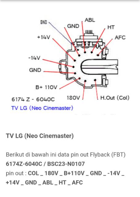 6174Z-6040C PLAYBACK TV LG