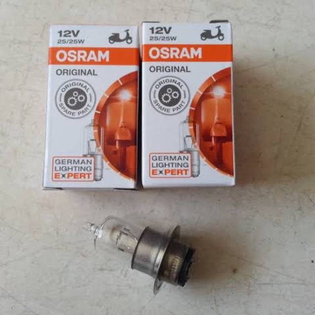 BOHLAM LAMPU DEPAN OSRAM 12V 25/25W