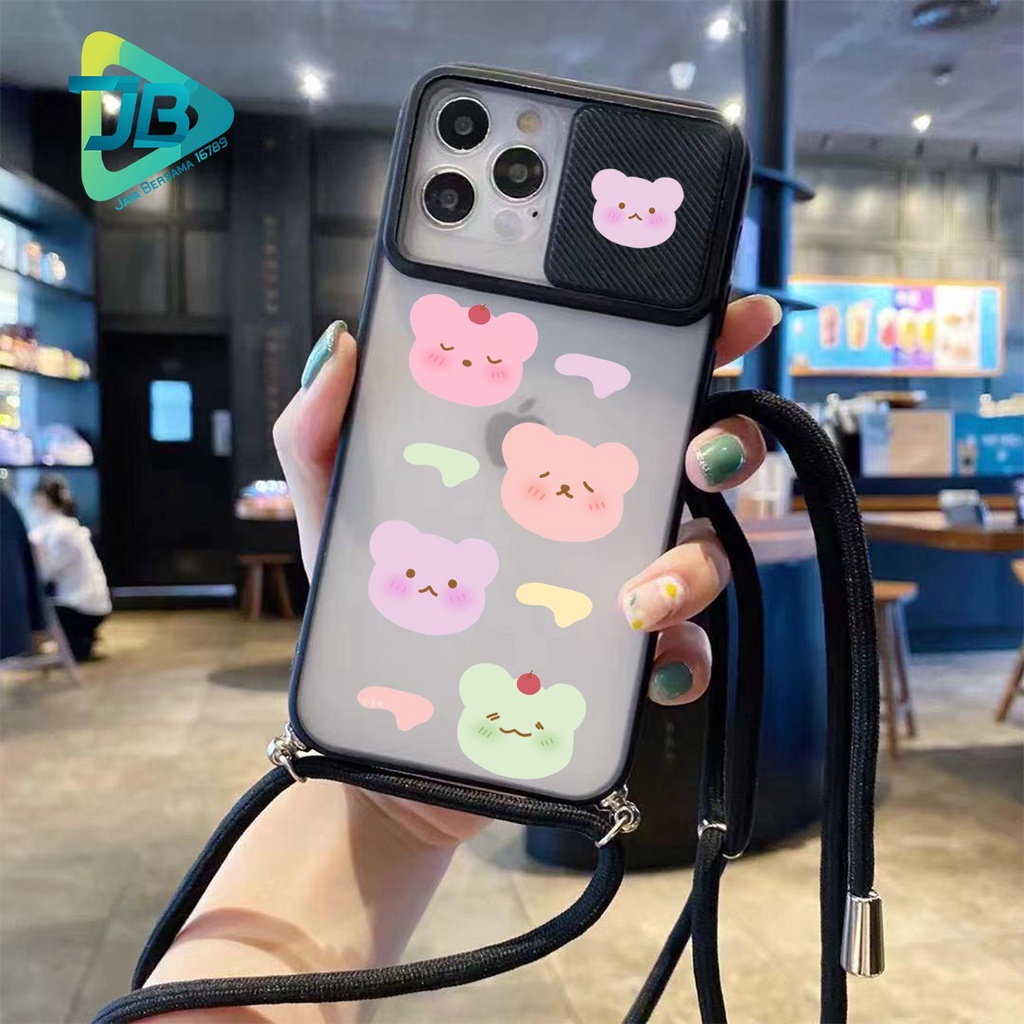 SOFTCASE SLINGCASE SLIDE PELINDUNG KAMERA SUNNY CUTE SAMSUNG OPPO VIVO REALME IPHONE XIAOMI ALL TYPE JB5139