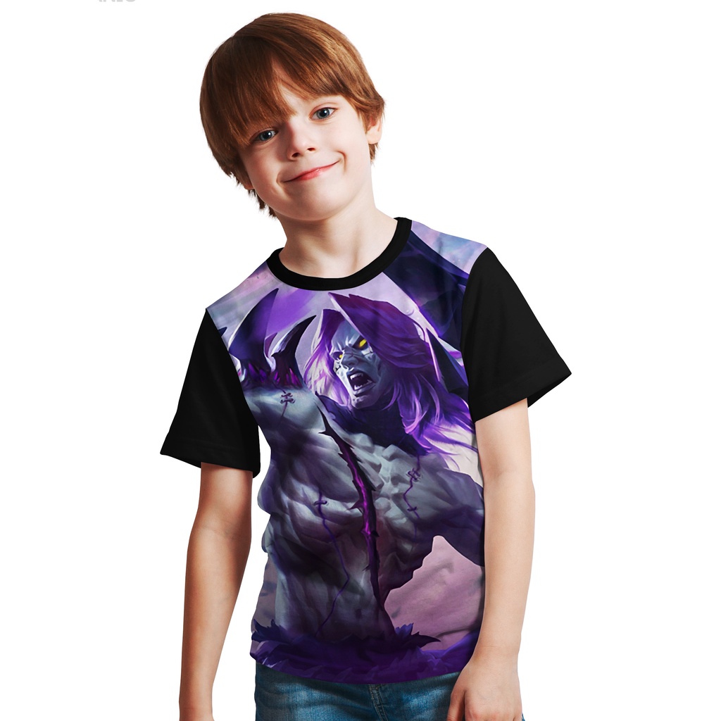 KAOS BAJU ANAK  MOBILE LEGEND MOSKOV HERO MOBILE LEGEND / KAOS DISTRO GAME MOBILE LEGEND ANAK