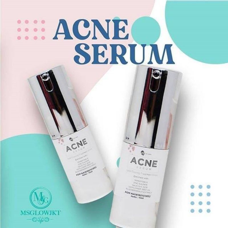 ACNE SERUM KEMASAN BARU MS GLOW BEAUTY