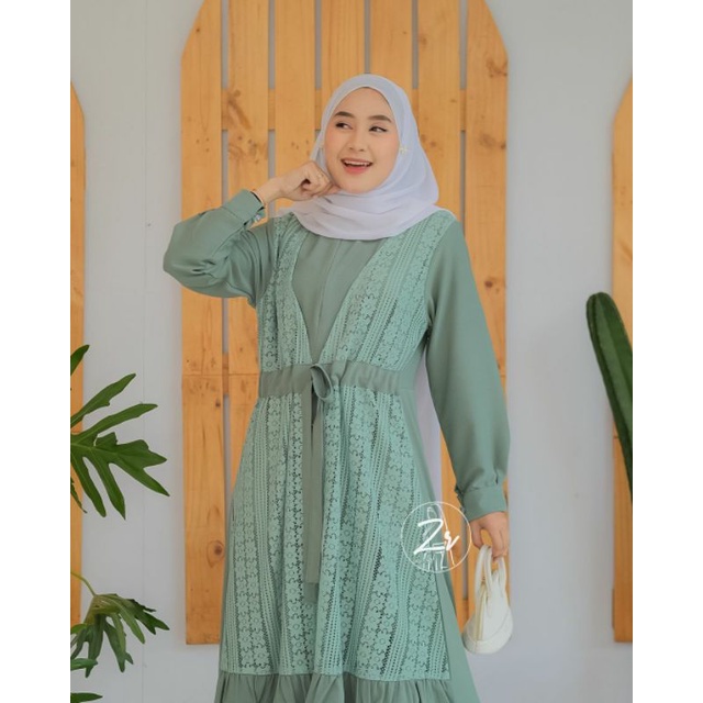 ALEMMA DRESS ORI ZR/GAMIS/DRESS/GAMIS ZR/GAMIS WANITA/PAKAIAN WANITA/FASHION MUSLIM
