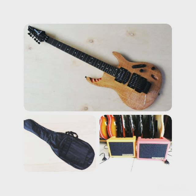 GITAR IBANEZ S SERIES HERMAN LIE KOMPLIT AMPLI DLL