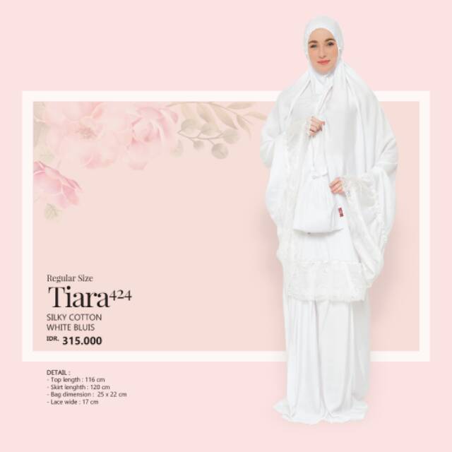 MUKENA TATUIS TIARA 424 WHITE BLUISH
