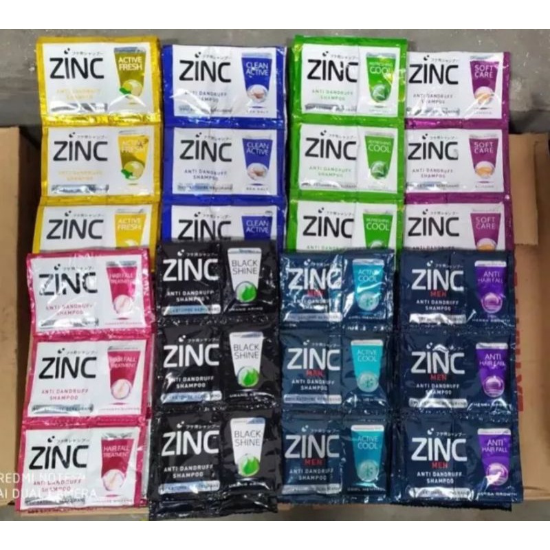 sampo Zinc Sachet 1renceng isi 12