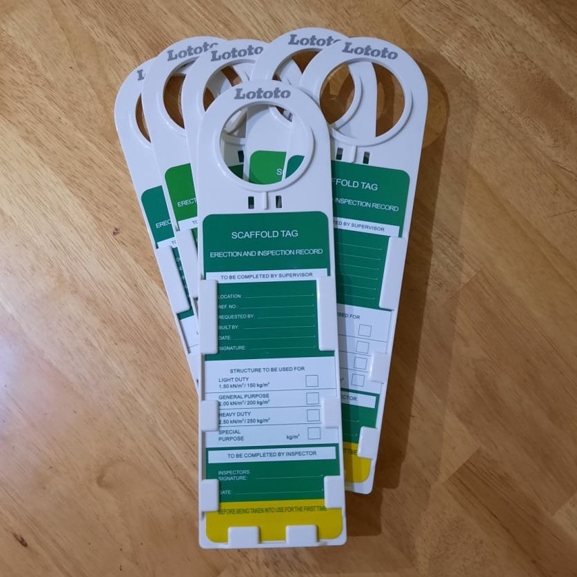 Jual LOTOTO LSLT01 Safety Lockout Tagout Scaffold Holder Tag | Shopee ...