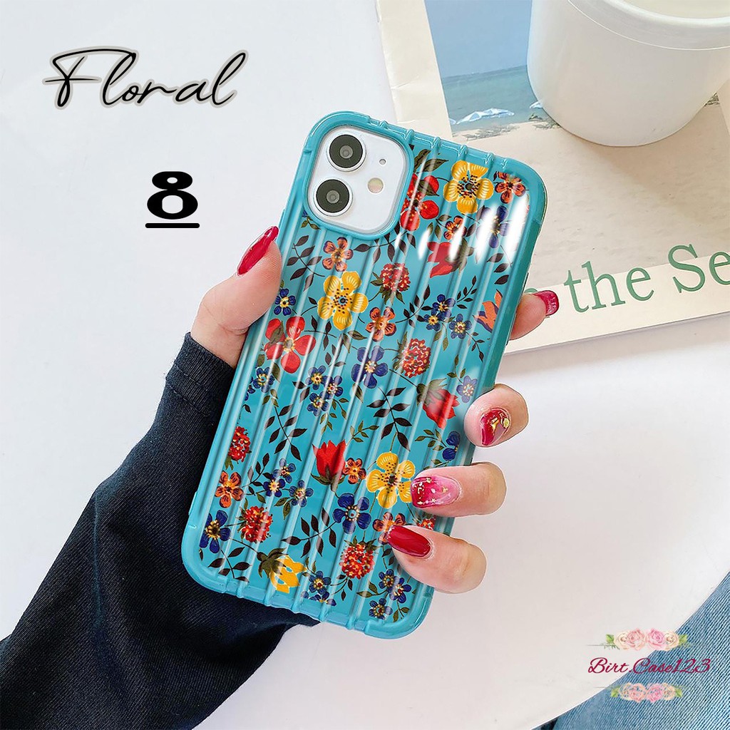 Softcase FLORAL Vivo Y91 Y17 Y12 Y15 Y93 Y95 Y81 Y83 Y71 Y53 V5 V7 Y30 Y50 V17 Y11 S1 Pro Y69 BC3377