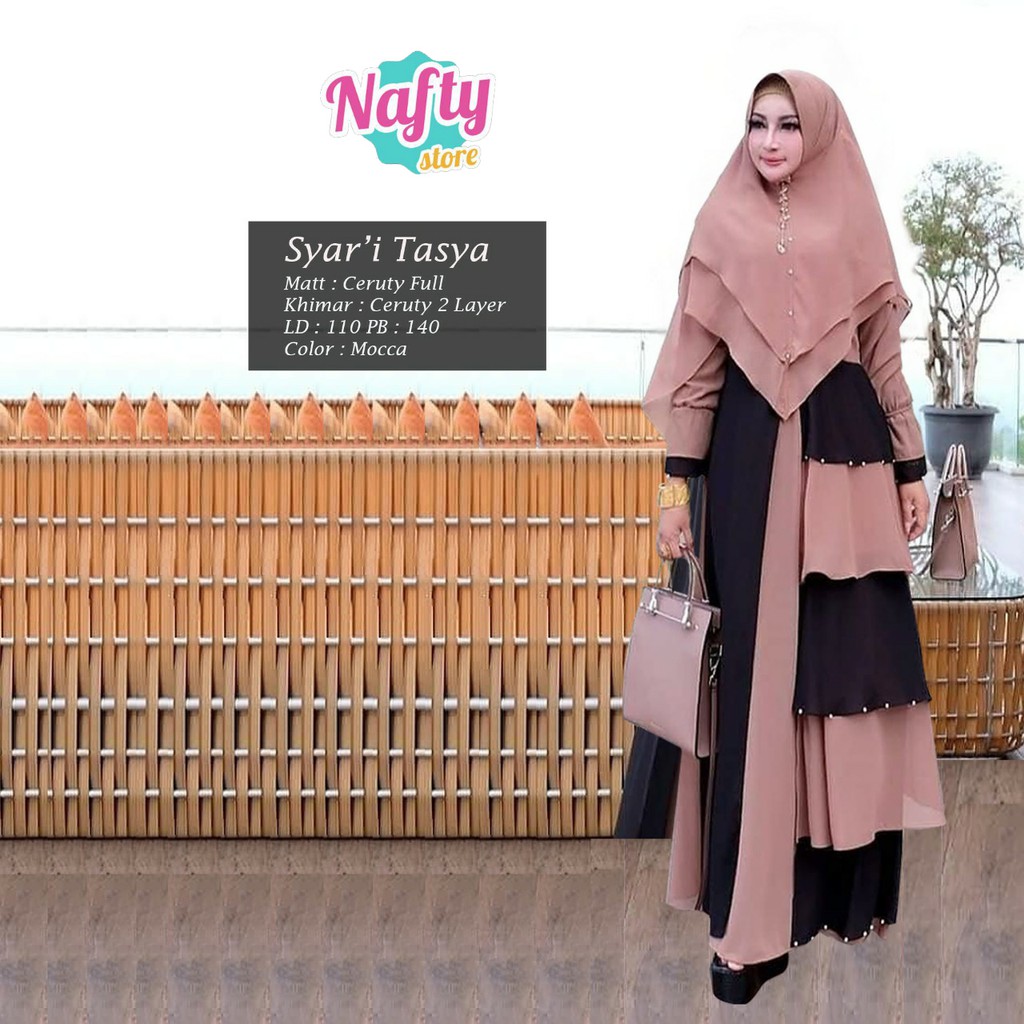 Gamis Syar'i Tasya Ceruty Jumbo