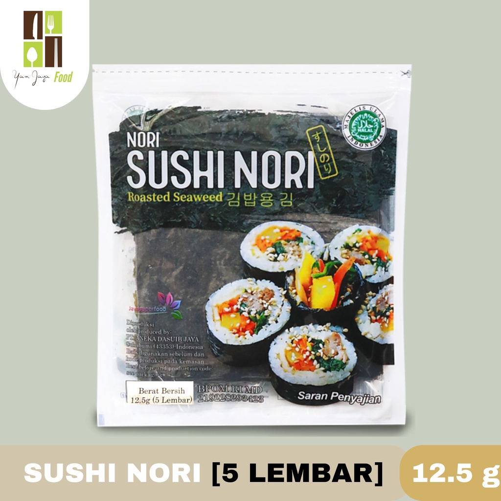 Sushi Nori Halal Seaweed Rumput Laut Sushi Untuk Kimbab/Gimbab ISI 5/10/20/50 Lembar
