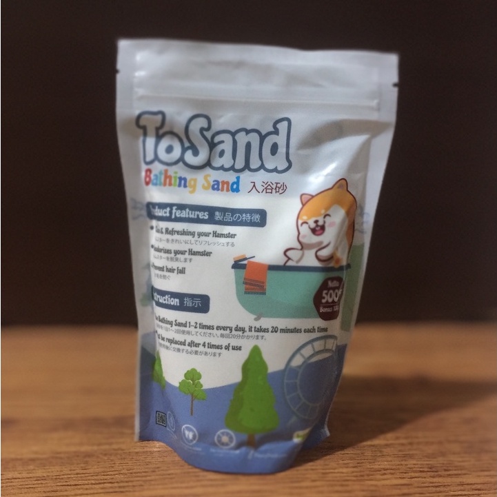 Pasir Mandi Hamster ToSand 500gr free 100gr Bathing Sand All Varian Wangi