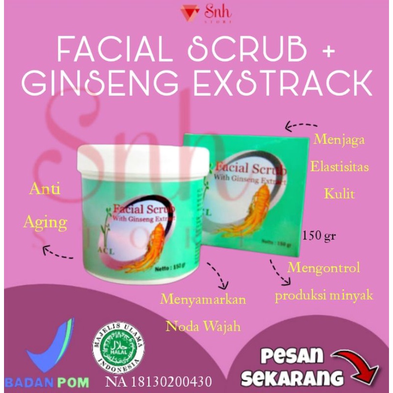 FACIAL SCRUB 150g/Scrub Wajah/face scrub/scrub muka/scrub peel wajah/face peel scrub/scrub whitening/masker scrub wajah/scrub mandi/srub wajah/scrub wajah/masker scrub/scrub peel wajah/scrub mask/scrub muka/scrub pemutih/body scrub whitening/pemutih muka/