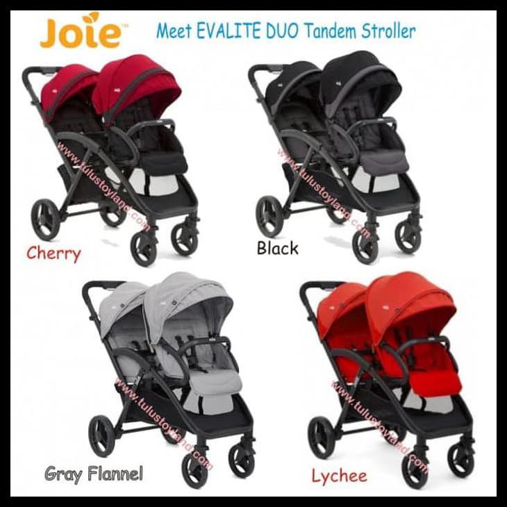 joie evalite cherry duo pushchair