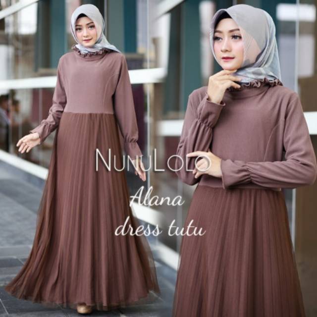 DRESS MUSLIM ALANA by NUNULOLO DRESS TUTU CANTIK