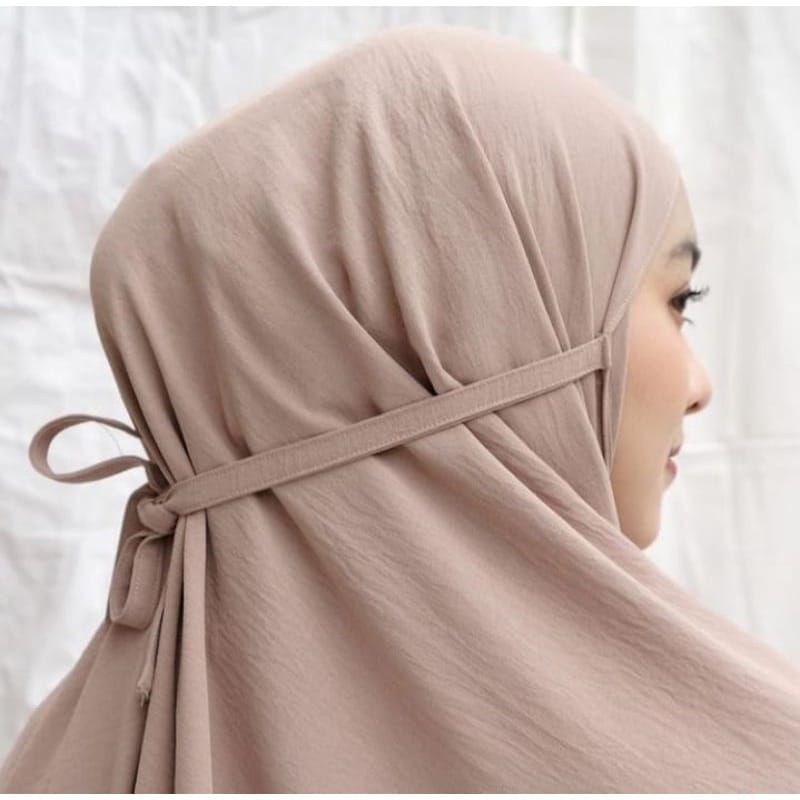 JILBAB BERGO CRINKLE AIRFLOW PREMIUM-Nude
