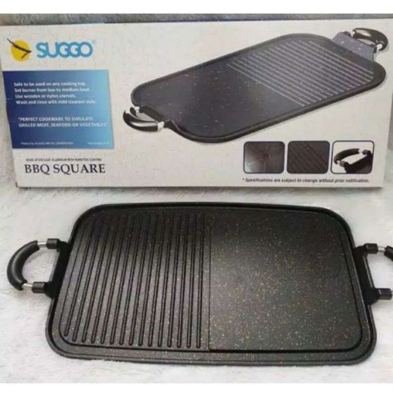 Jual SUGGO MULTIFUNGSI Grillpan 2 in1 / TEMPAT PANGGANG BBQ /BAKAR ANTI