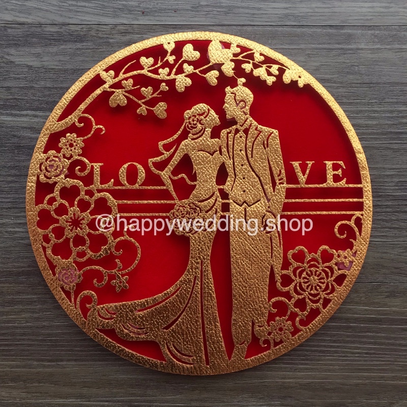 

Stiker Sanghi Bludru Motif Pengantin 3D 20cm 1pc