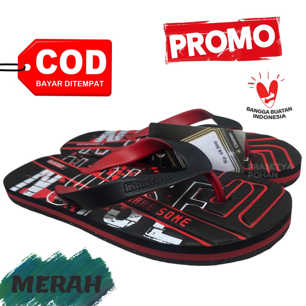 Sandal Pria Distro Keren Harga Terjangkau - Sendal Jepit Pria Distro Nyaman Digunakan