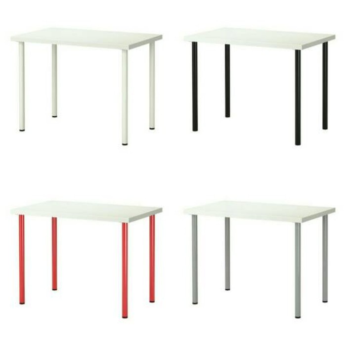 Kode 4942 Meja Kerja Meja Belajar Meja Tulis Multifungsi Ikea Linnmon Adils 100 X 60 Cm Shopee Indonesia