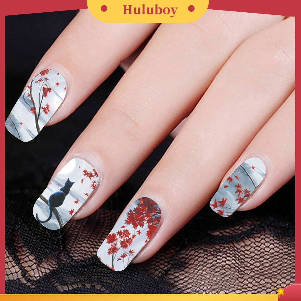 Huluboy Huluboy♡ Stiker Kuku Motif Menara Eiffel Untuk Dekorasi Manicure