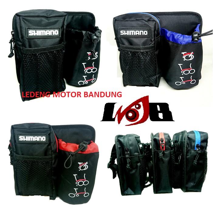 Tas Stang Seli Tempat Simpan Botol Minum HP Dompet Handle Bar Sepeda Lipat