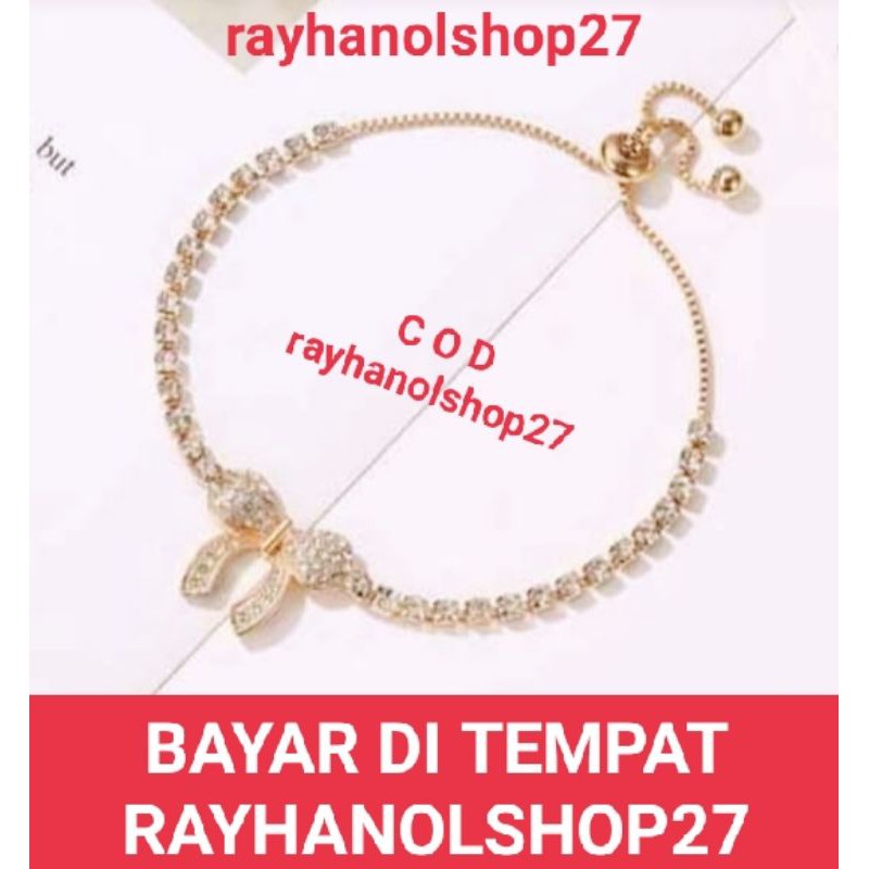 NEW&quot;&quot;TERBARU GELANG TANGAN WANITA TITANIUM MOTIF SERUT TERBARU MEWAH ELEGAN ANTI KARAT LAPIS EMAS 24