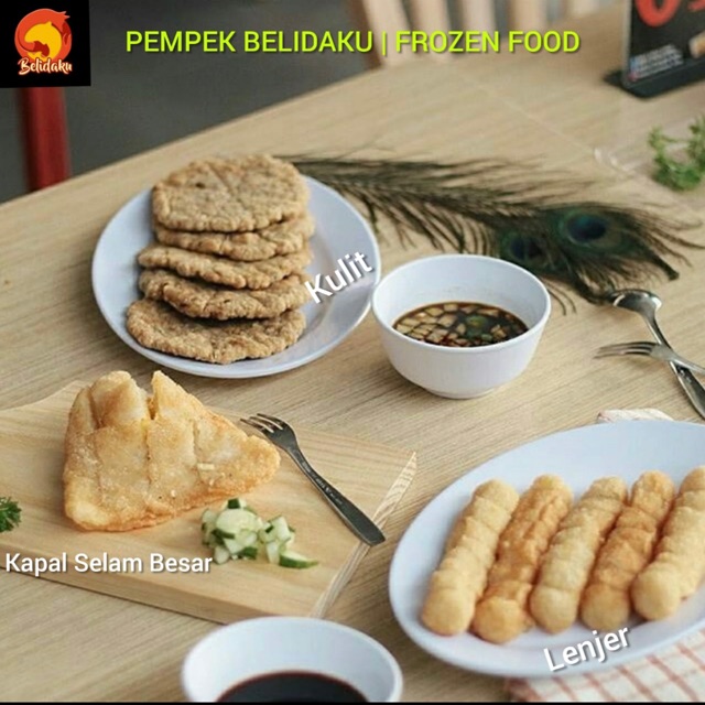 

Pempek Belida maknyus .... Lenjer adaan kapal selam kulit