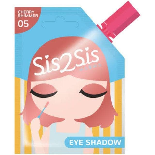 eyeshadow- sis2sis eye shadow cherry shimmer -eyeshadow.
