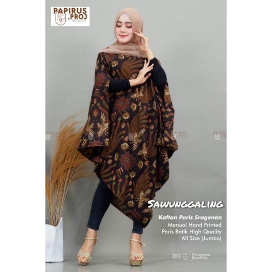 Kaftan Paris Sragenan/ Manual Hand Printed/ Paris Batik High Quality Allsize (jumbo)