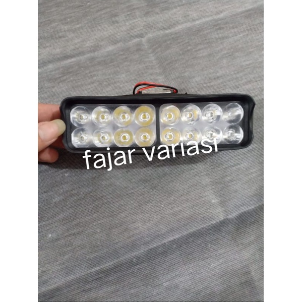 LAMPU TEMBAK SOROT 16 MATA LED motor-mobil universal