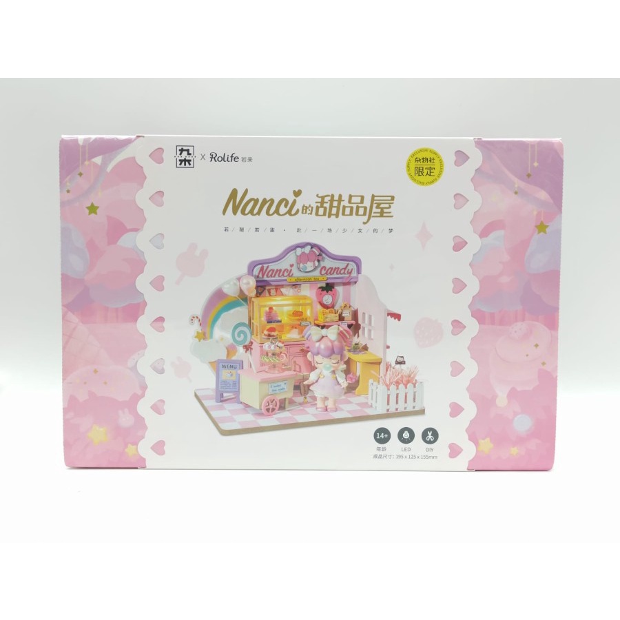 ROLIFE Robotime Nanci's Dessert House DG151 Miniature Wooden Dollhouse Hobby Toy Collection