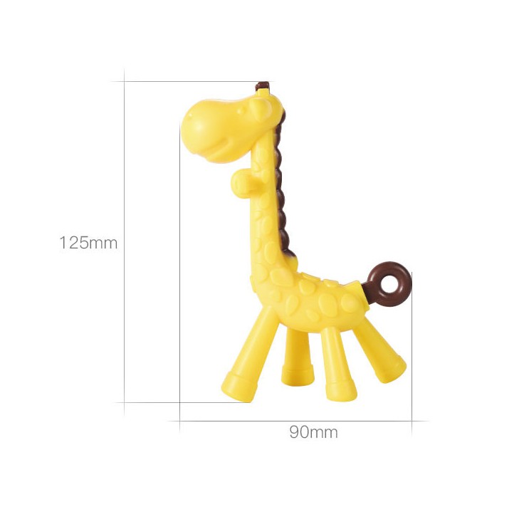 Teether Baby Giraffe Gigitan Bayi Jerapah Mainan Gigi Tumbuh Gatal