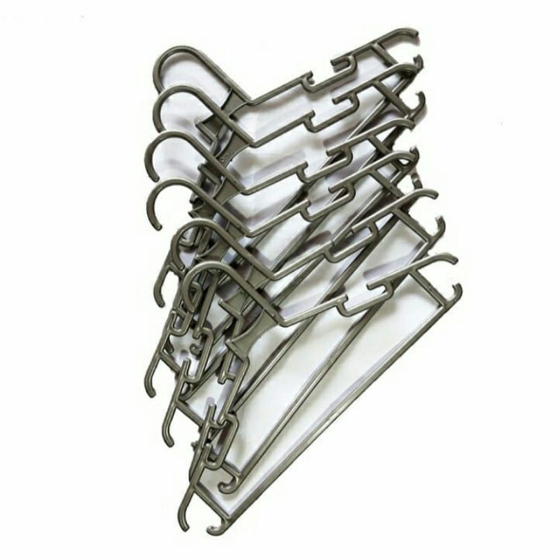 HANGER BAJU PLASTIK BULAT [HITAM &amp; WARNA]