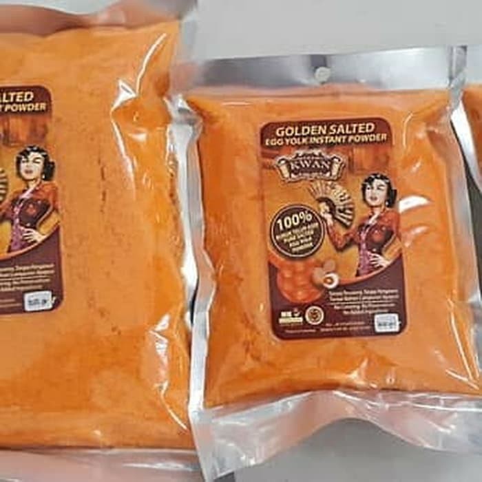 

Tepung Kuning Telur Asin 100% Murni tanpa pewarna & pengawet 150 Gram
