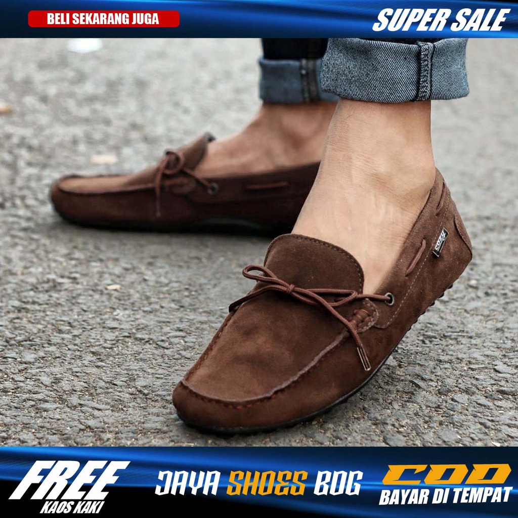 SINES|Sepatu Casual Slip On Pria Keren Original Kekinan Model Slop Mocasin Tali Santai Murah