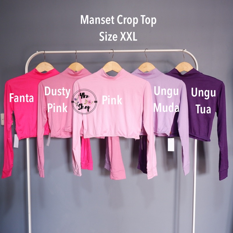 Manset Crop Top Bahan Rayon size XXL