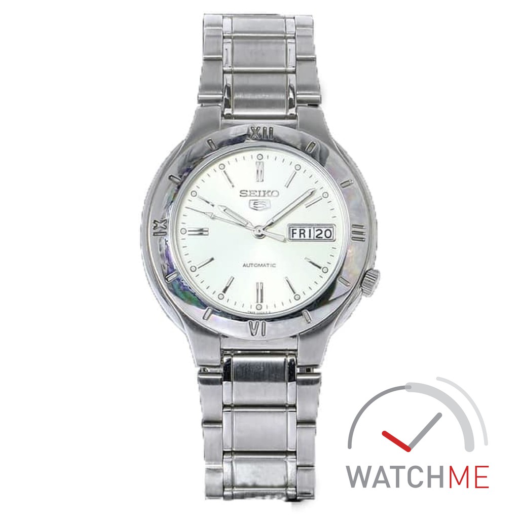Jam Tangan seiko 5 SNK083 Automatic White Dial 50m Stainless Steel Original Bergaransi
