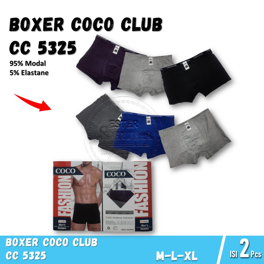 CELANA BOXER PRIA COCO cc5325 ISI-2 PCS