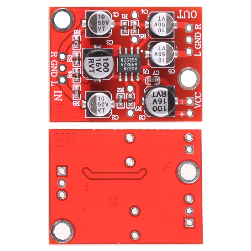 VIVI   DC 5V-15V 12V AD828 Stereo Preamp Power Amplifier Board Preamplifier Module