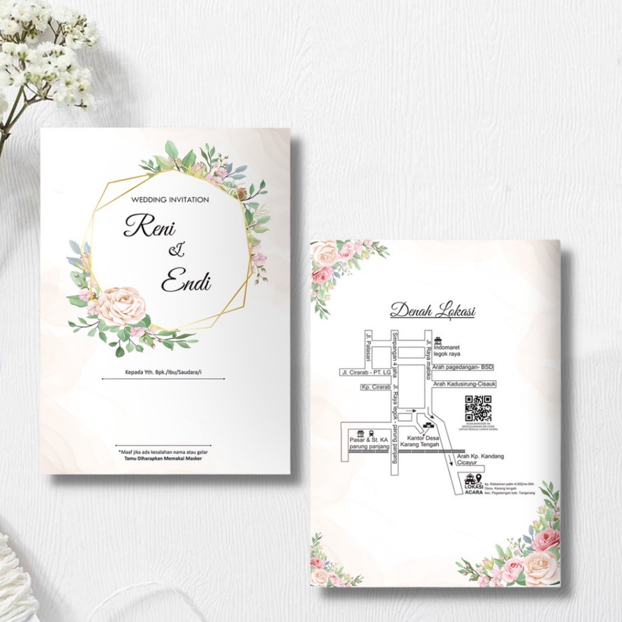 Undangan Pernikahan Simple, Elegan, Unik