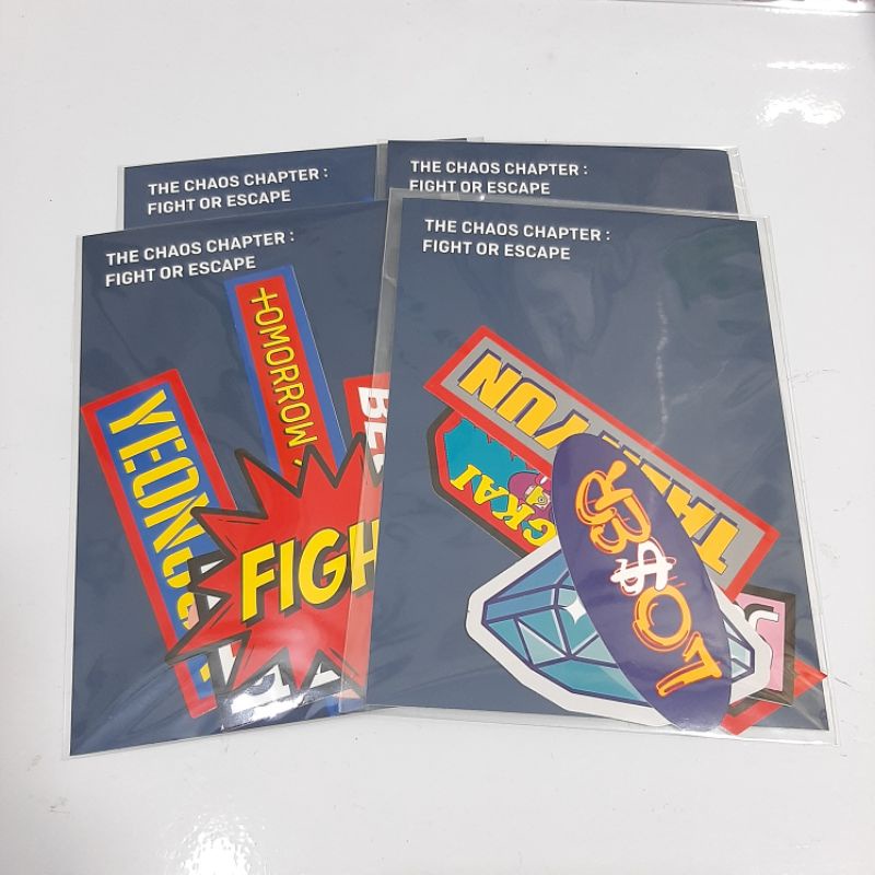 TXT STICKER SET FIGHT OR ESCAPE GIFT POB WEVERSE