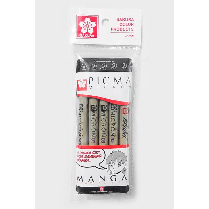 

Sakura Pigma micron Manga Drawing Set